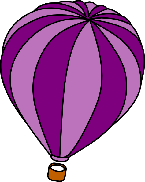 Hot Air Balloon Clip Art Outline - Free Clipart Images