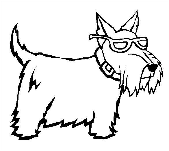 15+ Scottie Dog Templates, Crafts & Colouring Pages | Free ...