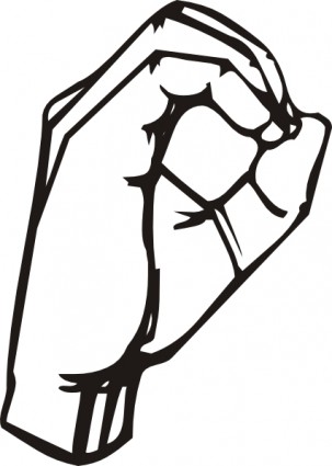 Sign Language O clip art Vector clip art - Free vector for free ...