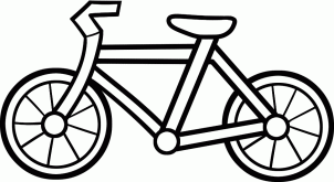 Drawing Printout: How to Draw a Bike For Kids