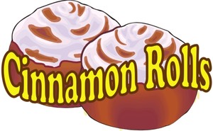 Cinnamon Rolls Bread Bakery Concession Food Decal
