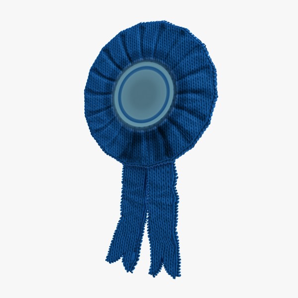 winners rosette 3d model