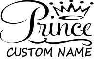 Prince Crown Sticker King Vinyl Decal For Nursery Decor Home ...