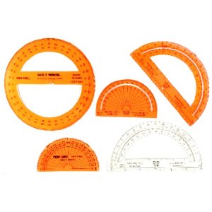 ETA hand2mind SAFE-T 4" Protractor Set (Set of 24): Amazon.com ...