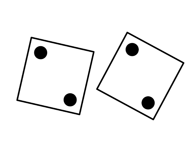 Dice Pair, 2-2 | ClipArt ETC