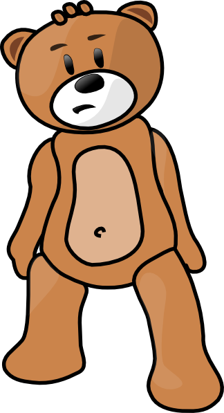 Toy Bear clip art Free Vector