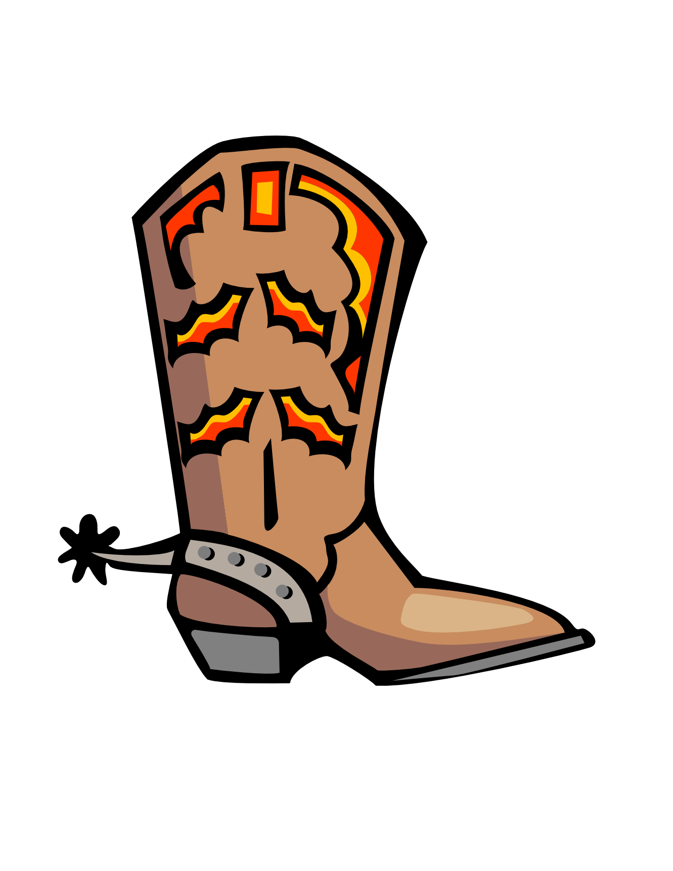 Cowboy Boot Scalable Vector Graphics SVG Super Duper clipartist ...