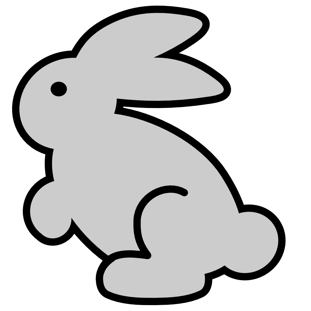 Clip Art: easter bunny 6 Easter scallywag March ...