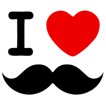 I Heart Moustaches design by memeshirts, Love t-shirts | Wordans ...