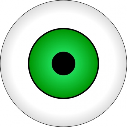 Green Eye clip art vector, free vectors