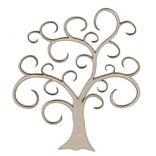 Swirly tree clipart