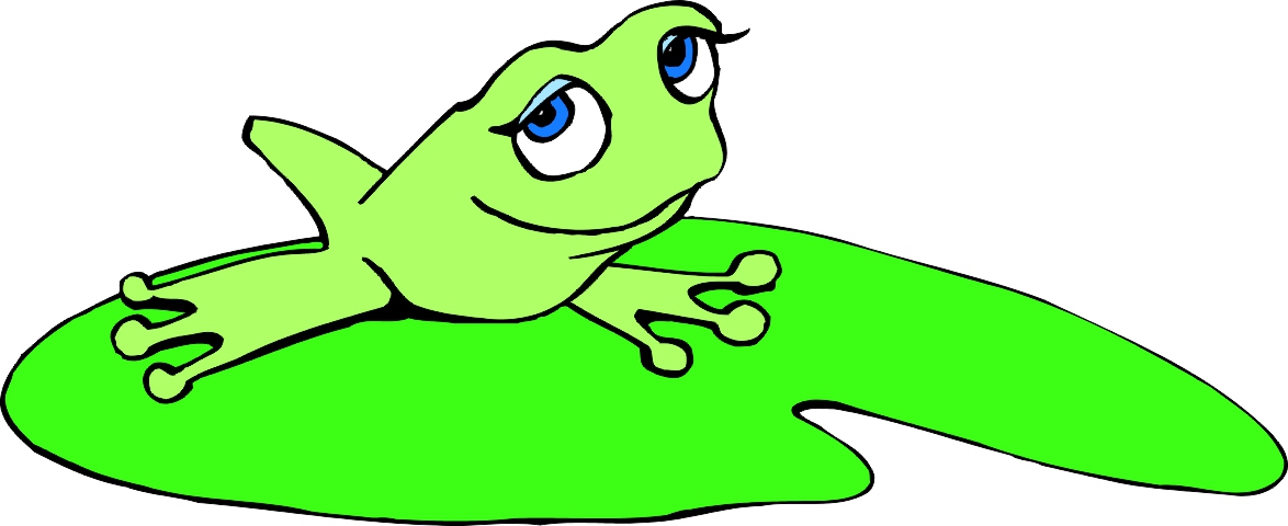 Cartoon Frog On Lily Pad | Free Download Clip Art | Free Clip Art ...