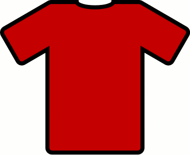 Red t shirt clipart