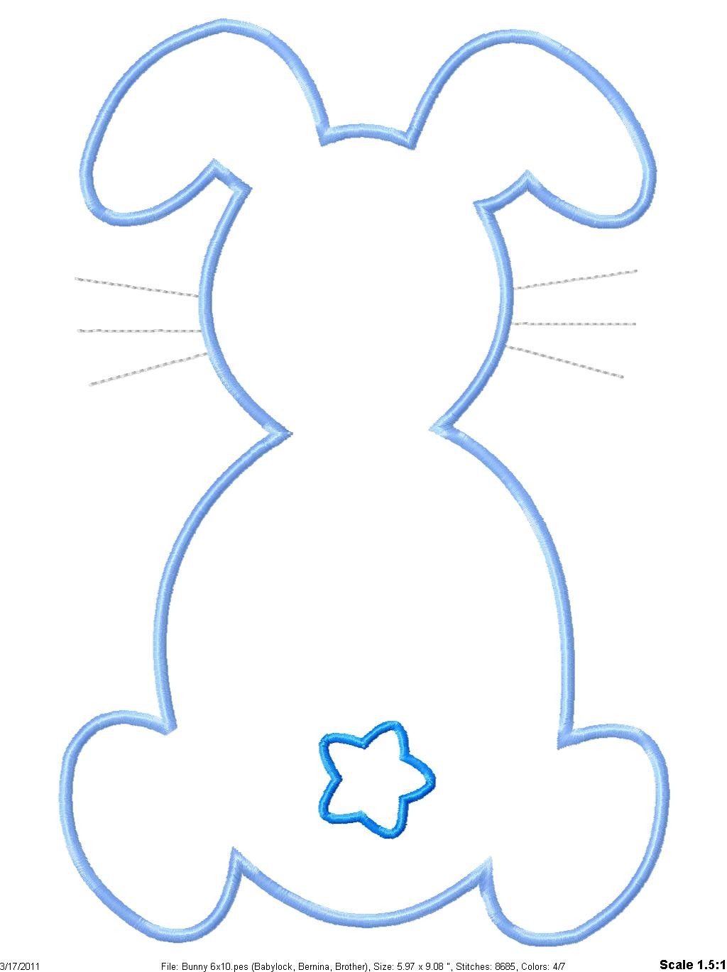 Bunny Face Outline ClipArt Best