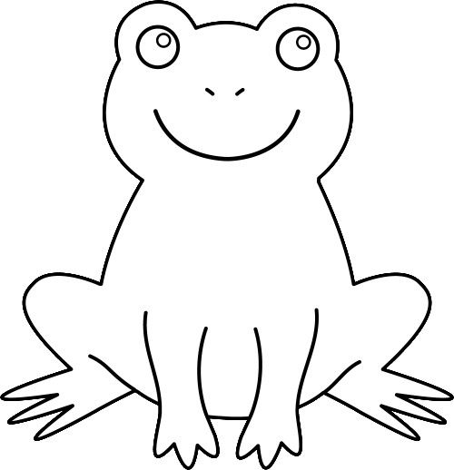 Frog outline clip art