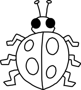 Clipart bugs black and white - ClipartFox