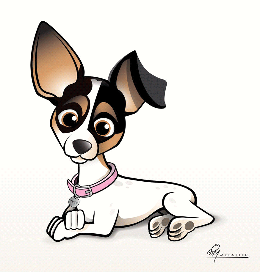 Cute Cartoon Dogs And Puppies - Litle Pups