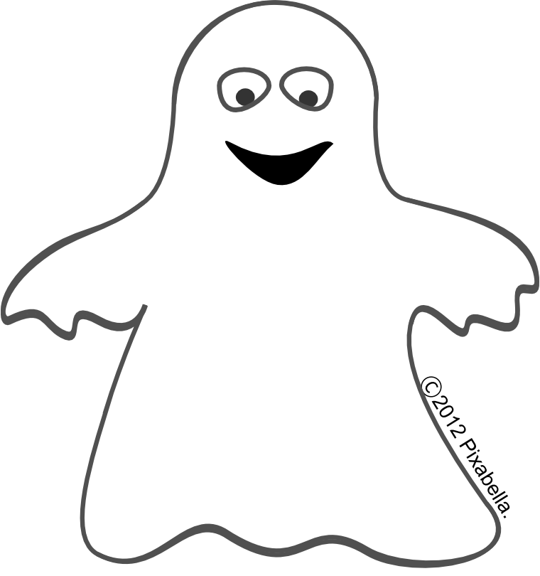 Ghost clipart outline