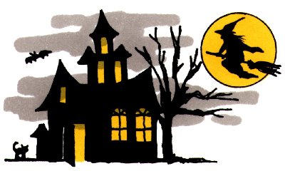 Haunted houses clipart