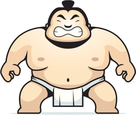 Sumo Wrestling Clip Art, Vector Images & Illustrations
