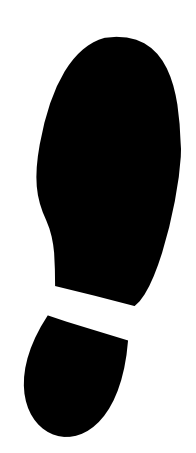 Clipart shoe prints