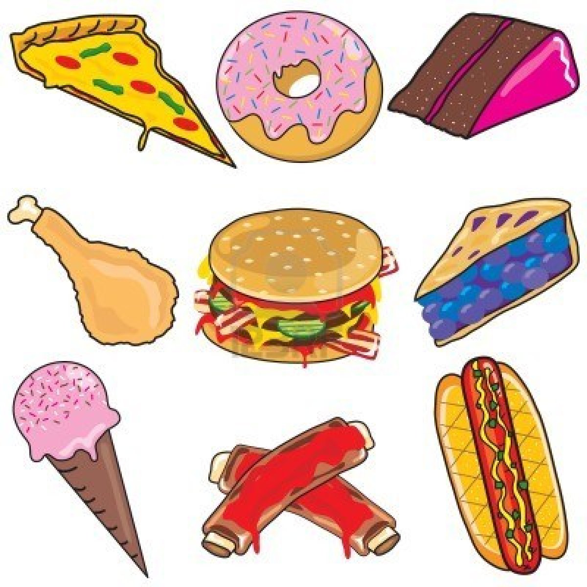 Food Clip Art Cartoon - Free Clipart Images