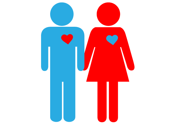 Vector Love Couple Pictogram | Download Free Vector Art | Free-Vectors