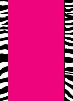 Hot pink, Pink and Pink zebra