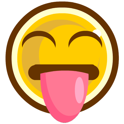 Clipart smiley face with tongue out