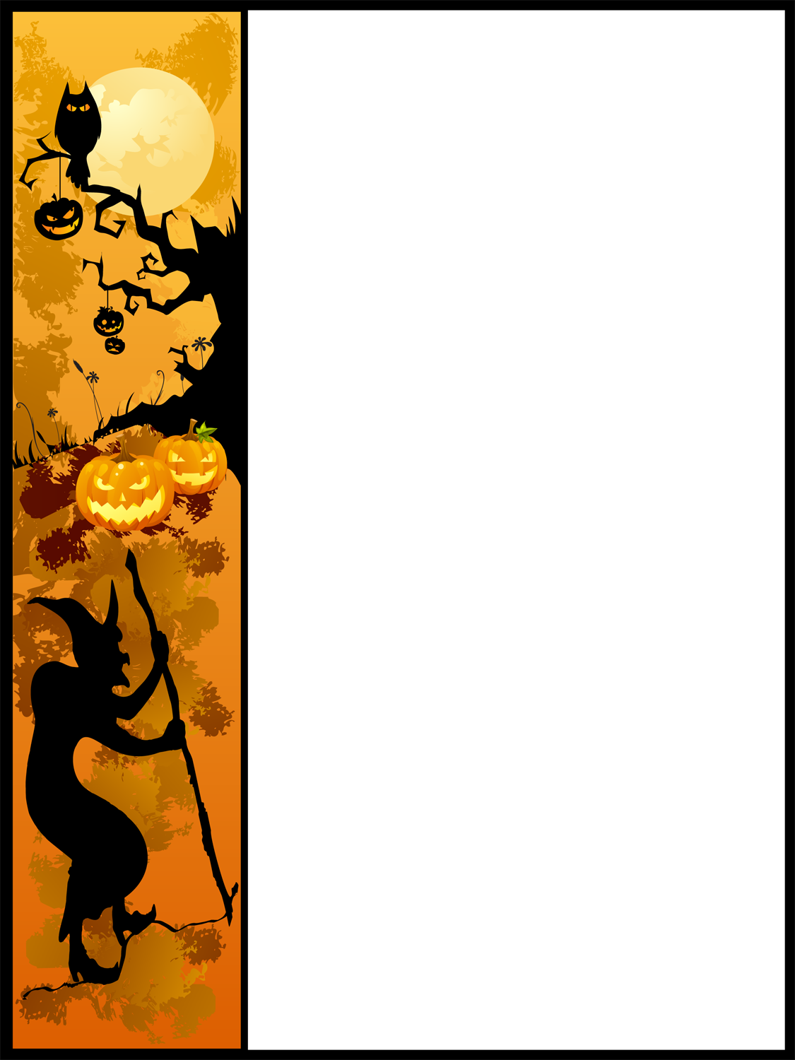 Clipart pumpkin border