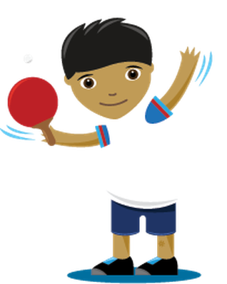 Children Playing Sports - Table Tennis, Girl | Clipart | Health ...