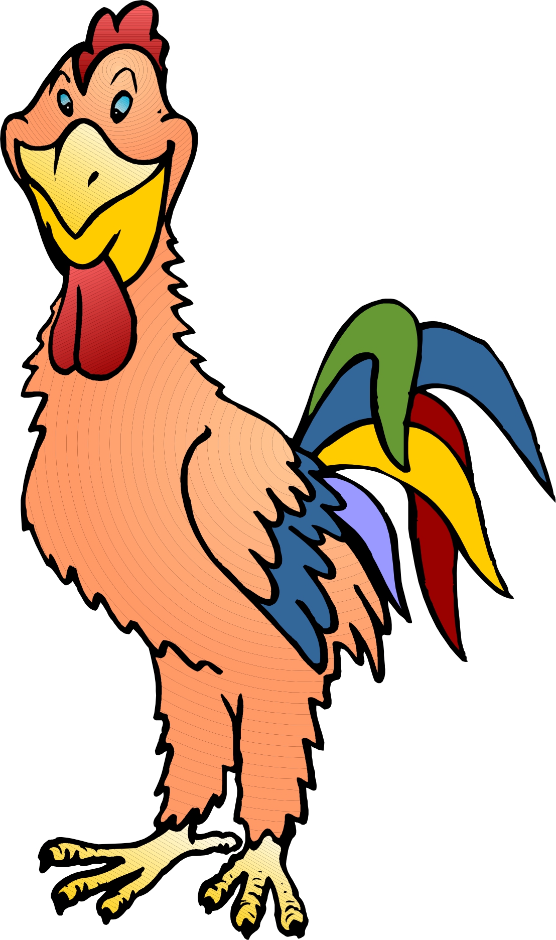 Picture Of A Cartoon Chicken