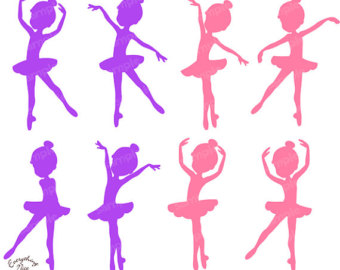 Ballerina clipart silhouette baby