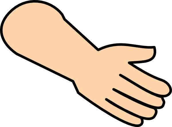 Arm and hand clipart