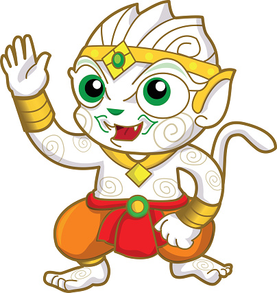 Hanuman Clip Art, Vector Images & Illustrations
