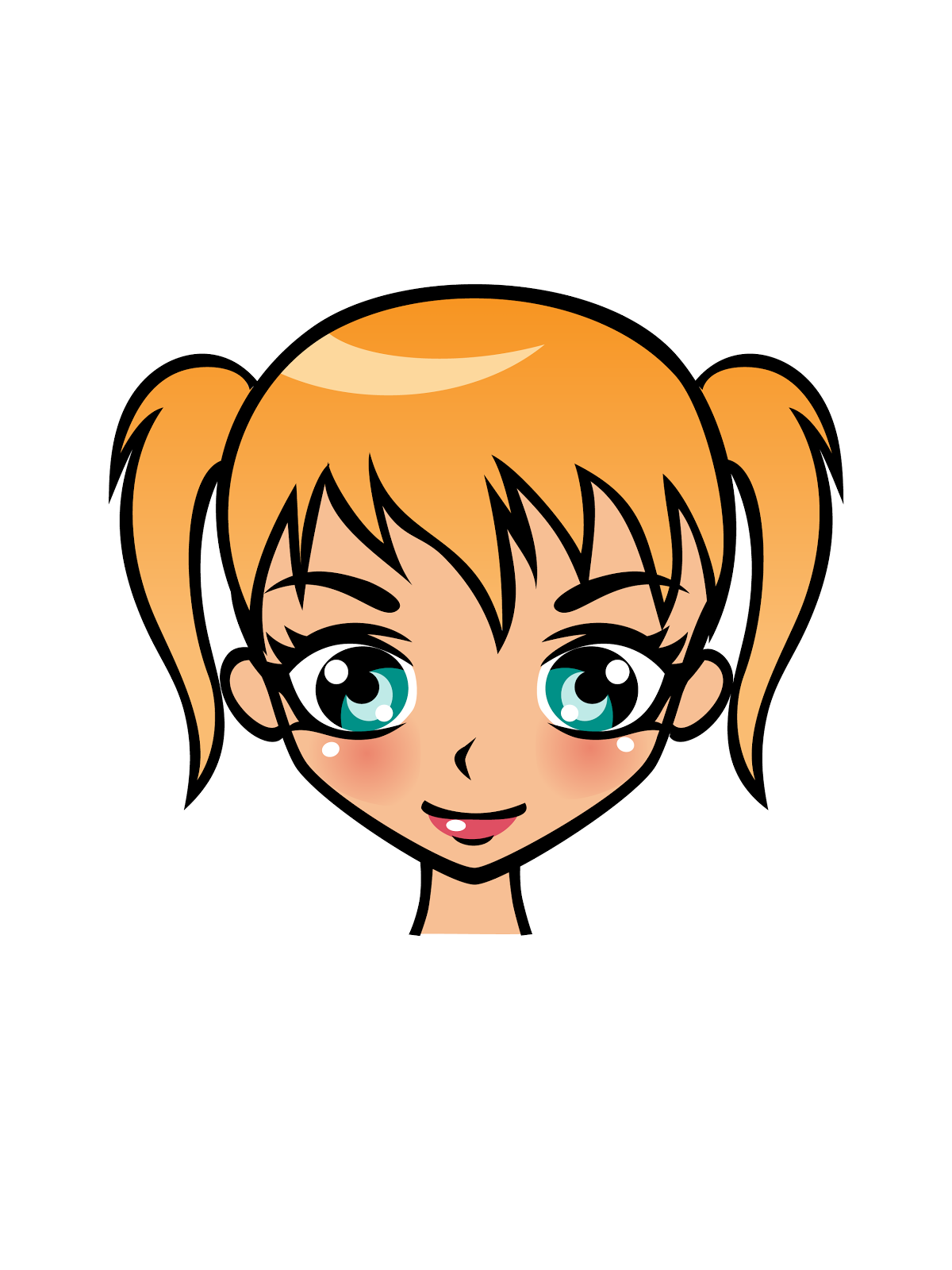 Cute girl clipart cartoon - ClipartFox