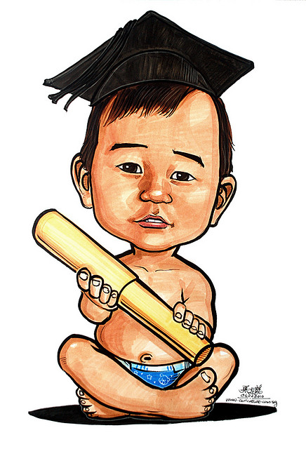 Graduate baby caricature | Flickr - Photo Sharing!