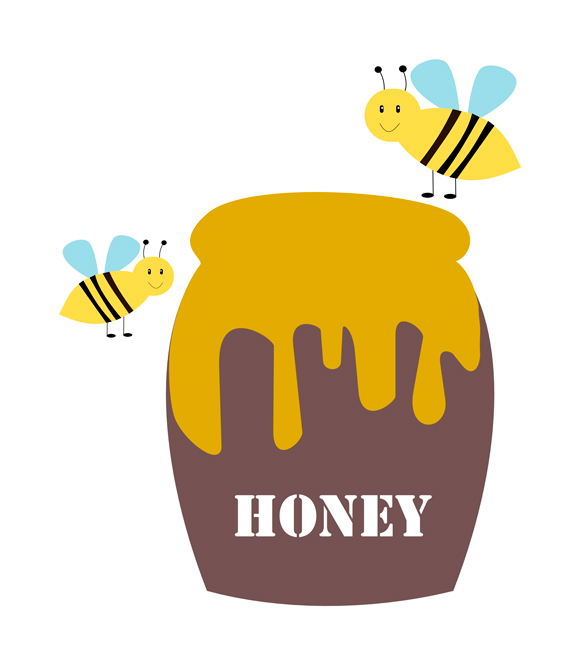 Honey pot clipart free