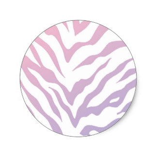 Pink And Purple Zebra Stickers | Zazzle