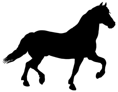 Horse silhouette clip art free