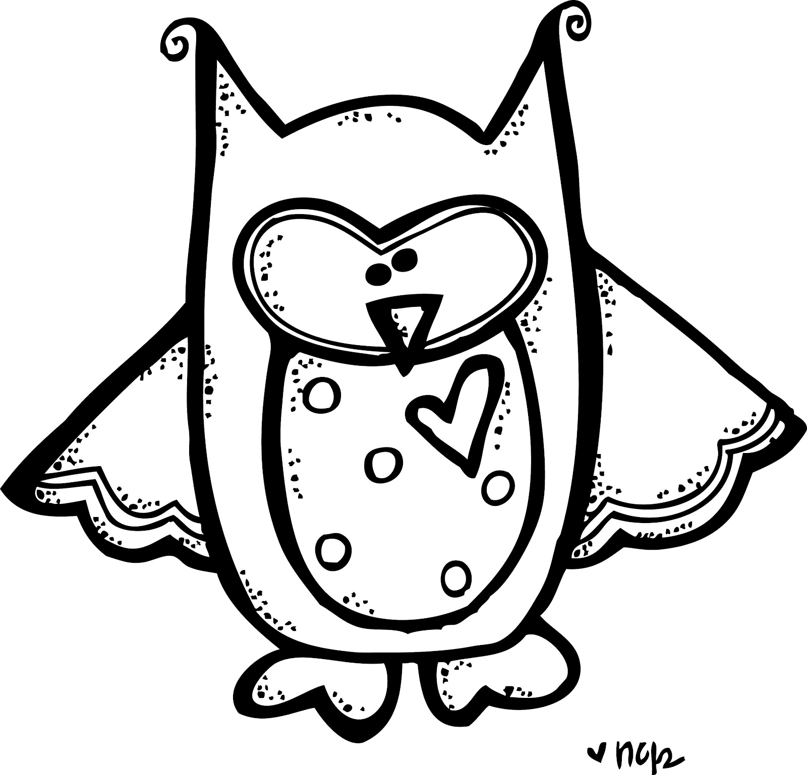 black and white owl clip art | Hostted