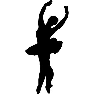 Dance silhouette clip art