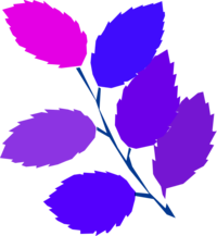 simple spring new leaves - vector Clip Art