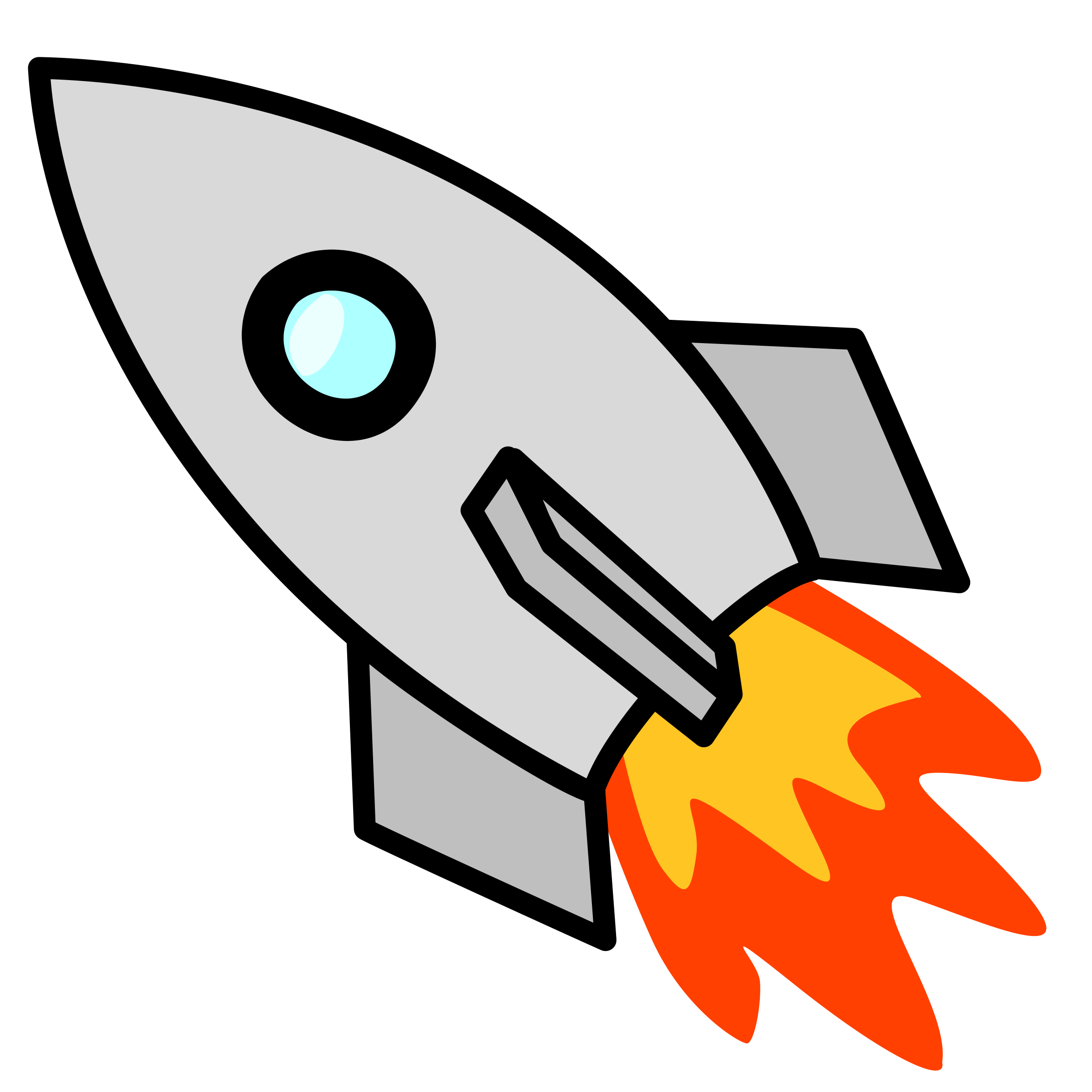 Space rocket clipart
