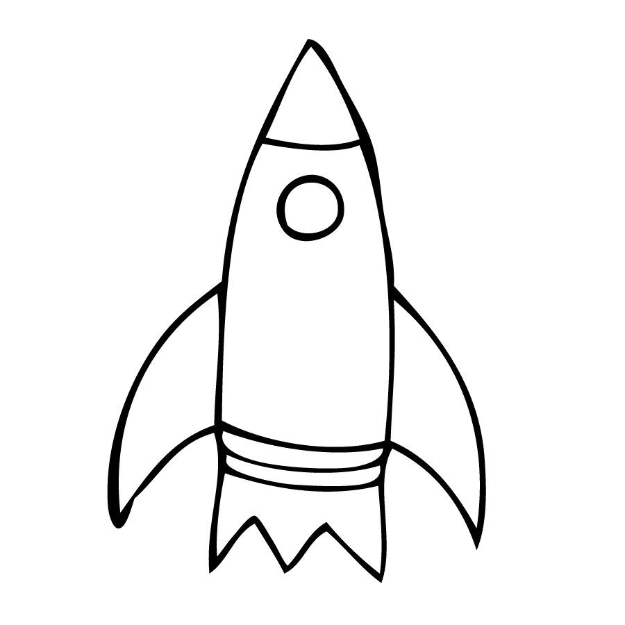 Rocket Ship Outline | Free Download Clip Art | Free Clip Art | on ...