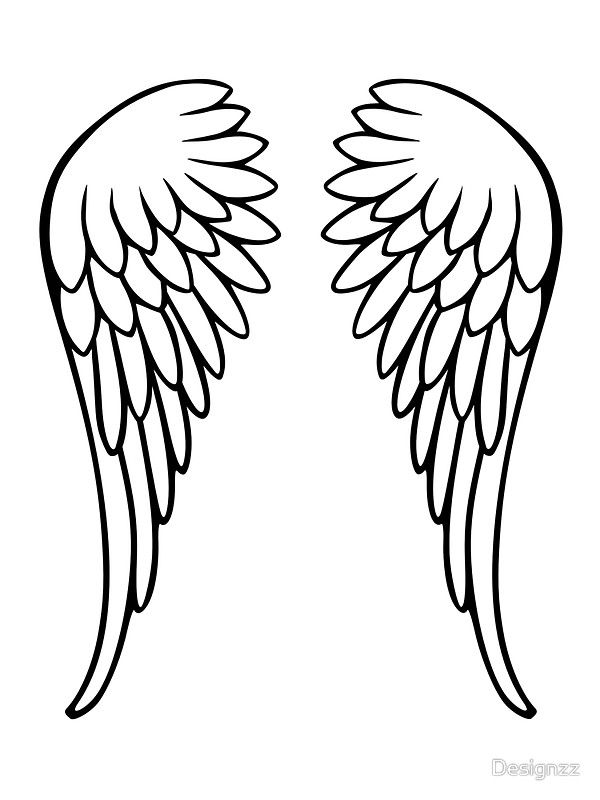 Angel Wings Drawing | Wings Drawing ...