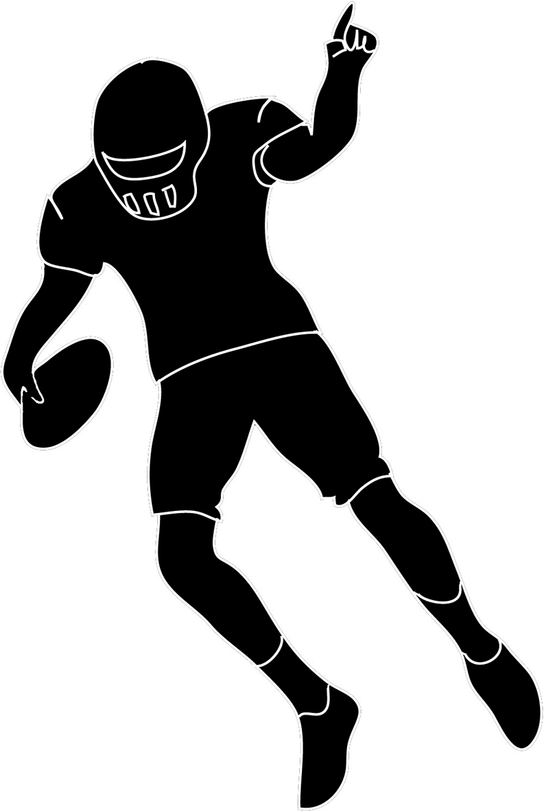 Silhouette Football Player | Free Download Clip Art | Free Clip ...