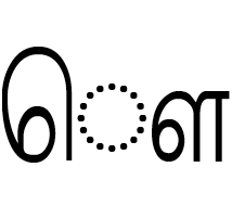 Tamil character notes