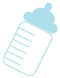 Blue baby bottle clipart - ClipartFox