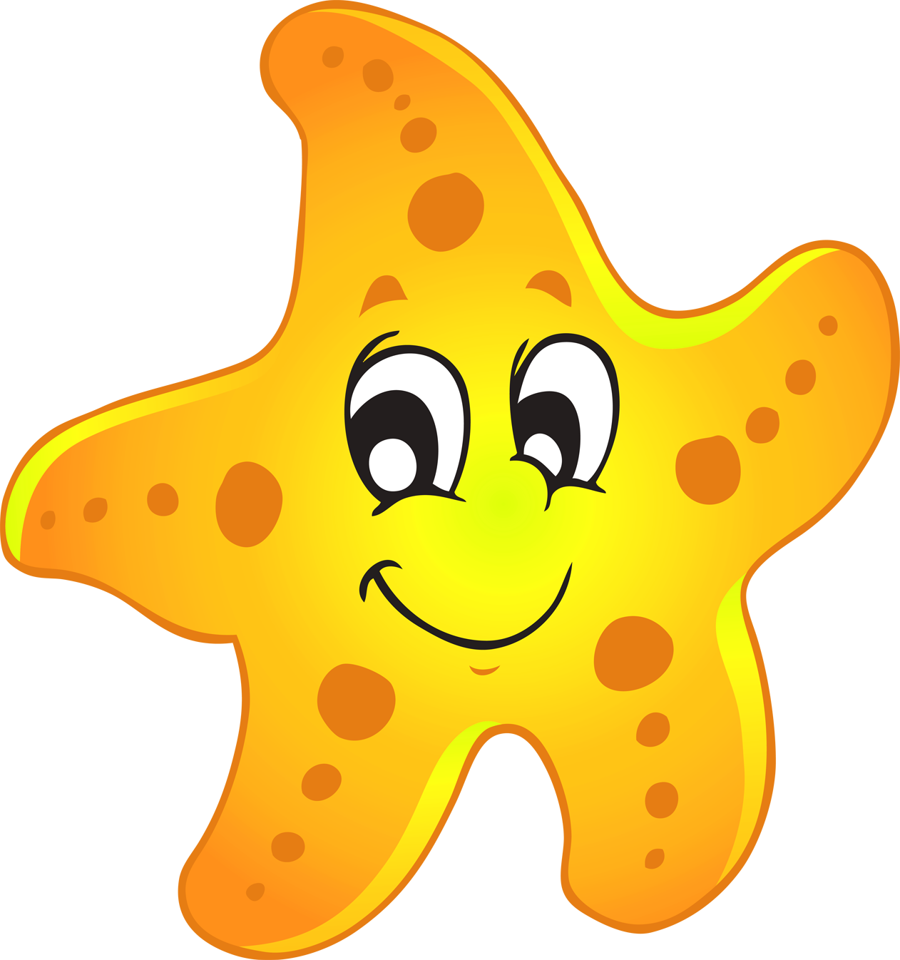 Cute Of A Sea Star Clipart